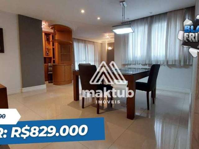 Apartamento com 4 dormitórios à venda, 178 m² por R$ 829.000,00 - Vila Valparaíso - Santo André/SP