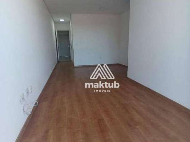 Apartamento com 3 dormitórios para alugar, 77 m² por R$ 2.760,00/mês - Vila Alzira - Santo André/SP