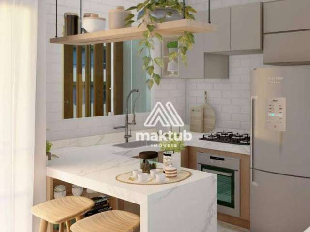 Apartamento com 2 dormitórios à venda, 47 m² por R$ 376.000,00 - Vila Assunção - Santo André/SP