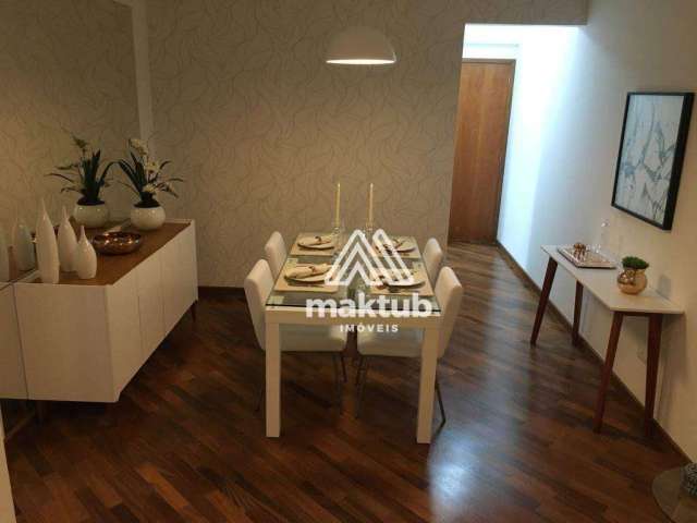 Apartamento  prontocom 3 dormitórios à venda, 86 m² por R$ 831.000 - Vila Alzira - Santo André/SP