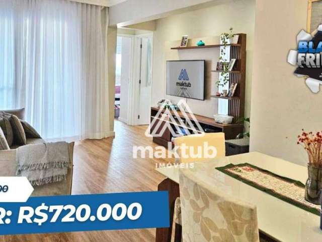 Apartamento com 2 dormitórios à venda, 77 m² por R$ 720.000,00 - Vila Bastos - Santo André/SP