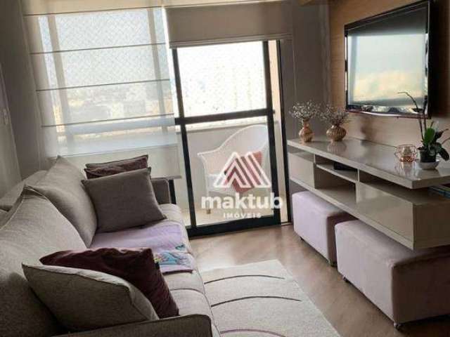 Apartamento com 3 dormitórios à venda, 74 m² por R$ 509.000,00 - Vila Valparaíso - Santo André/SP