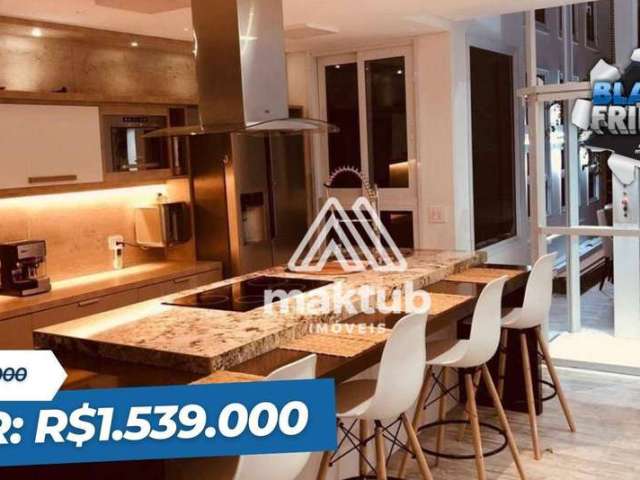 Cobertura com 3 dormitórios à venda, 220 m² por R$ 1.539.000,00 - Campestre - Santo André/SP