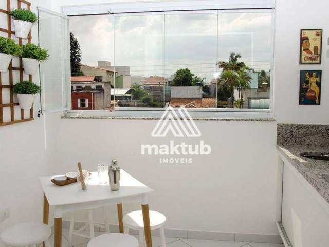 Apartamento com 2 dormitórios à venda, 60 m² por R$ 576.000,00 - Campestre - Santo André/SP