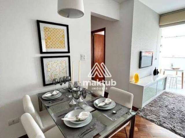 Apartamento com 2 dormitórios à venda, 60 m² por R$ 589.000,00 - Campestre - Santo André/SP