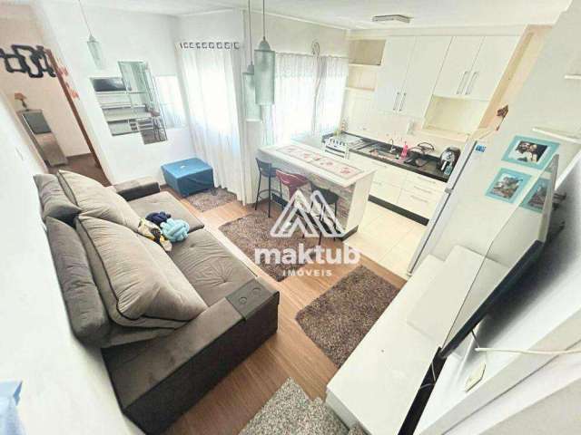 Cobertura com 2 dormitórios à venda, 80 m² por R$ 470.000,00 - Vila Valparaíso - Santo André/SP