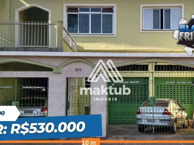 Sobrado com 4 dormitórios à venda, 200 m² por R$ 530.000,00 - Vila Linda - Santo André/SP