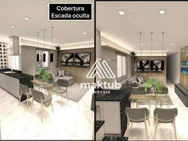 Cobertura com 3 dormitórios à venda, 140 m² por R$ 799.000,00 - Vila Pires - Santo André/SP