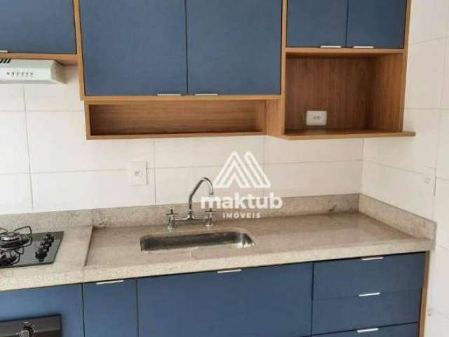 Apartamento com 2 dormitórios para alugar, 64 m² por R$ 4.289,00/mês - Centro - Santo André/SP