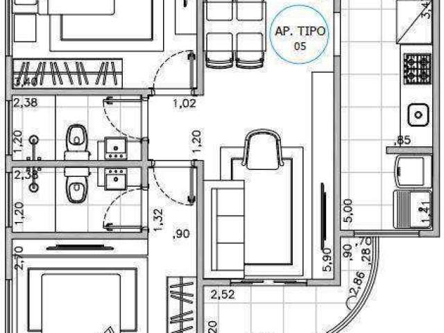 Apartamento com 2 dormitórios à venda, 57 m² por R$ 250.000 - Altos do Trujillo - Sorocaba/SP