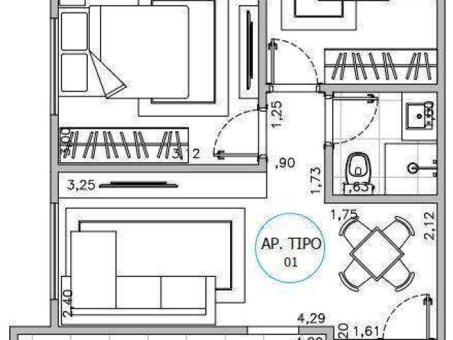 Apartamento com 2 dormitórios à venda, 57 m² por R$ 240.000 - Altos do Trujillo - Sorocaba/SP