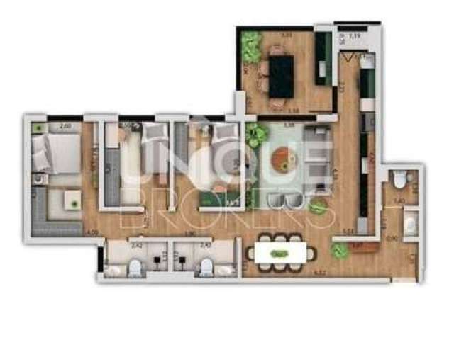 Apartamento com 3 quartos, Engordadouro - Jundiaí