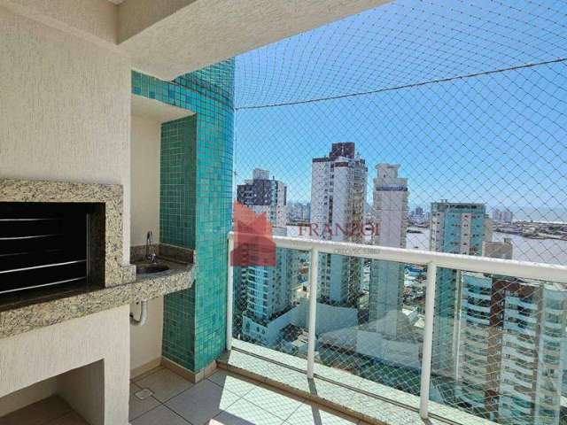 VENDA: Apartamento semi MOBILIADO, andar ALTO, com Suíte e 2 Dormitórios, Centro, Itajaí/SC!