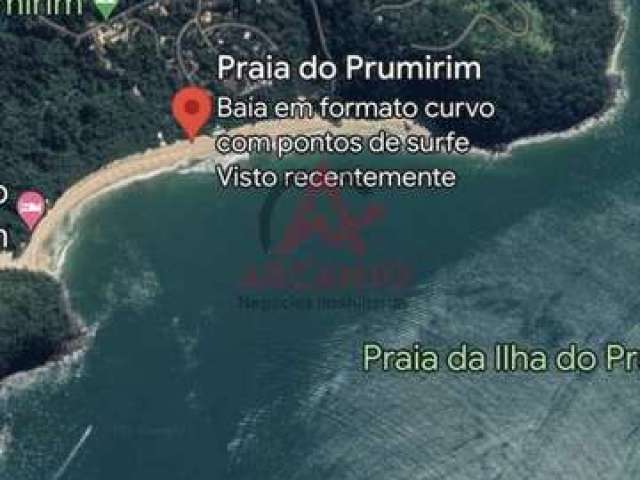 Terreno na praia do prumirim em ubatuba