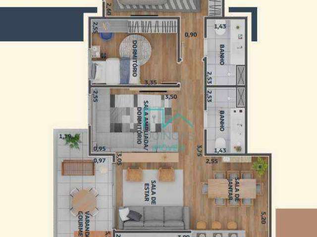 APARTAMENTO 95,85 m² NOVO (EM CONSTRUÇÃO) PARA VENDA, JUNDIAI/SP