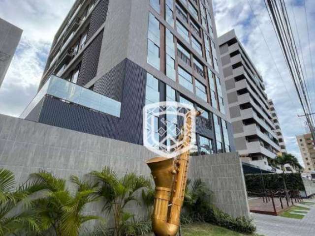 Apartamento com 1 dormitório à venda, 44 m² por R$ 430.000,00 - Cabo Branco - João Pessoa/PB