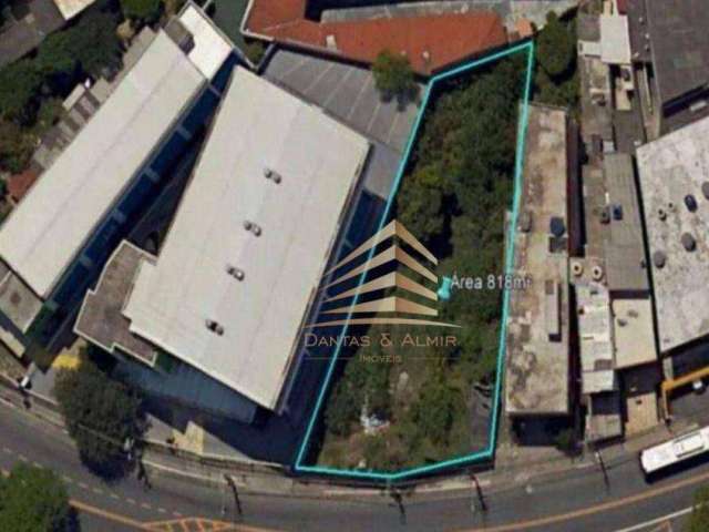 Terreno à venda, 818 m² por R$ 3.396.000,00 - Limão - São Paulo/SP