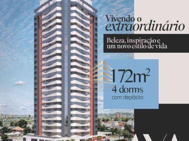 Apartamento de 172m² com 4 dormitórios, 2 ou 3 suítes no Alto Padrão da Vila Augusta.