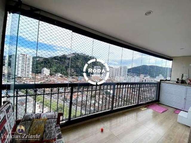 Apartamento de Luxo à Venda em Santos-SP, Bairro José Menino - 4 Quartos, 4 Suítes, 2 Salas, 2 Banheiros, 2 Vagas - 84 m² - Castell Di Maria