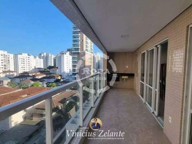 Apartamento de Luxo à Venda em Santos-SP, Boqueirão  2 quartos, 2 suítes, 2 salas, 3 banheiros, 1 vaga  Área 86,00 m²  Residencial Coral