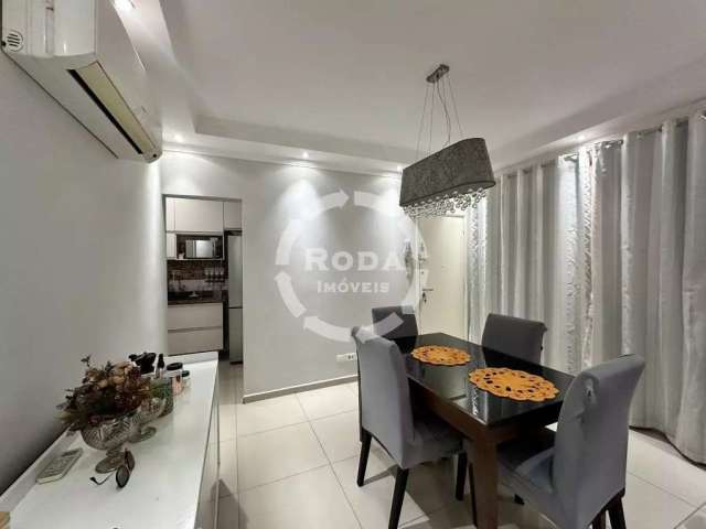 Apartamento para locação em Santos-SP, bairro Macuco! 2 quartos, 2 salas, 1 banheiro, 1 vaga, 74m² de área. Venha conferir!