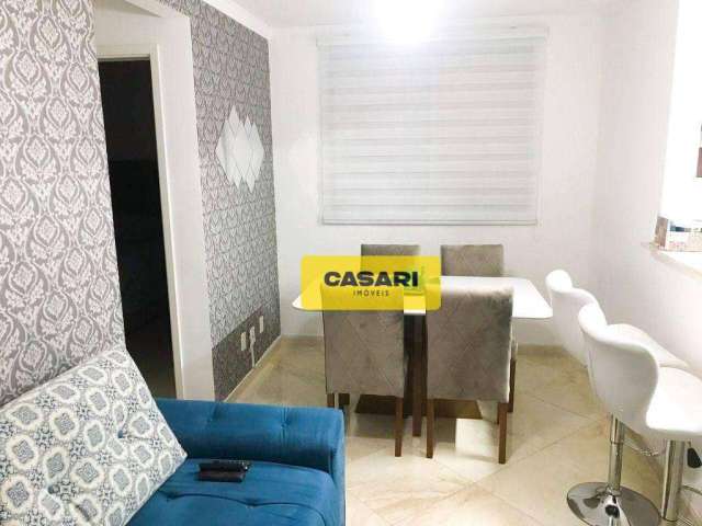 Apartamento com 2 dormitórios à venda, 50 m²  - Vila Homero Thon - Santo André/SP