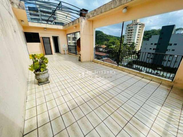 Cobertura com 2 dormitórios à venda, 118 m² por R$ 630.000,00 - Tombo - Guarujá/SP