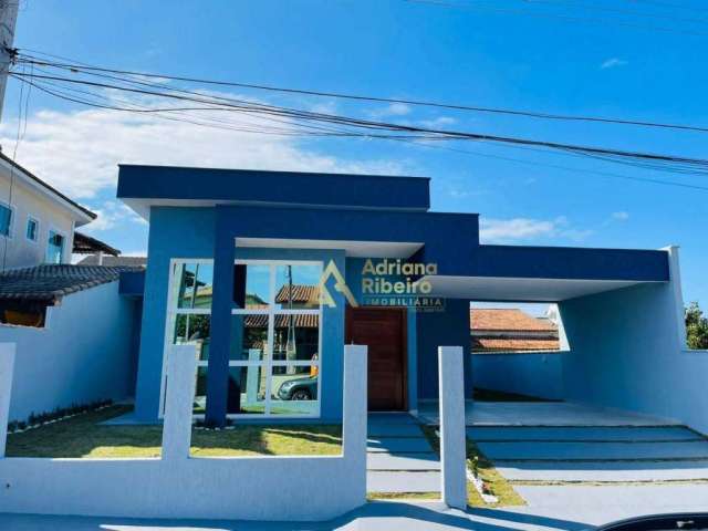 Casa com 3 dormitórios à venda, 128 m² por R$ 630.000,00 - Cond Passaros - Cabo Frio/RJ