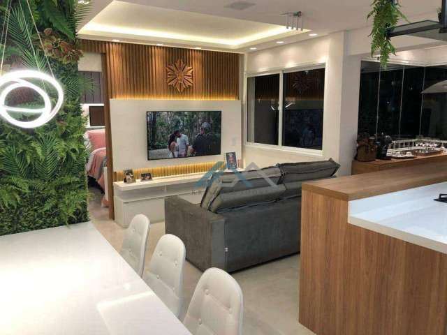 Apartamento mobiliado com 1 dormitório à venda, 49 m² por R$ 665.000 - Cond. Acqua Park Resort - Barueri/SP