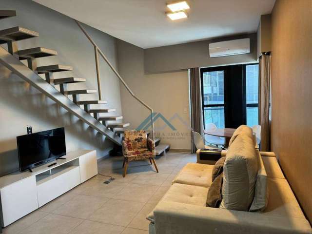 Apartamento Duplex mobiliado com 1 suíte para alugar, 55 m² por R$ 3.981/mês - Edifício Selenita - Barueri/SP