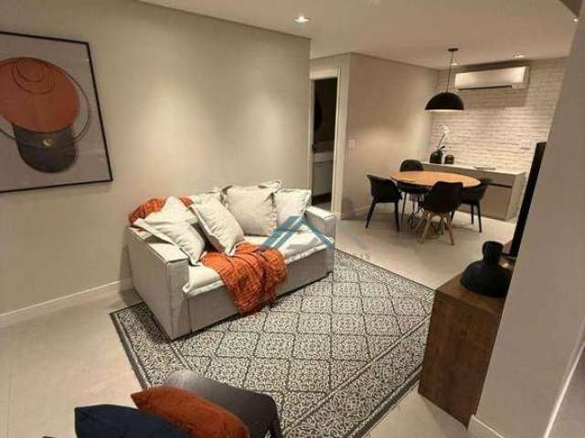 Apartamento totalmente mobiliado com 2 dormitórios, sendo 1 suíte para alugar, 70 m² por R$ 9.000/mês - Edifício Wave - Barueri/SP