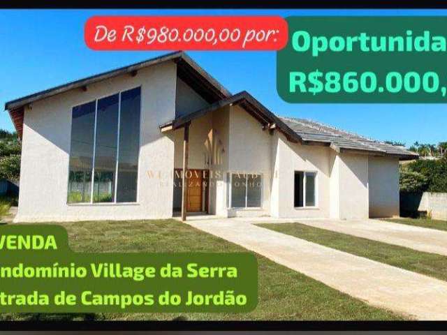 Casa de condomínio com 3 quartos, 200m², à venda em Tremembé, Condominio Village da Serra