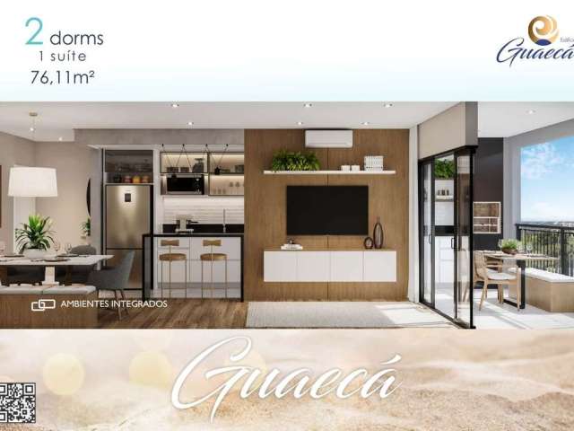 Apartamento com 2 quartos à venda, 76 m² por R$ 383.000 - Jardim das Nações - Taubaté/SP- Edifício Guaecá