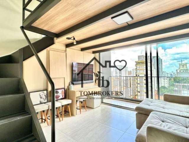 Studio com 1 dormitório, 53 m² - venda por R$ 1.100.000,00 ou aluguel por R$ 6.698,76/mês - Alto de Pinheiros - São Paulo/SP