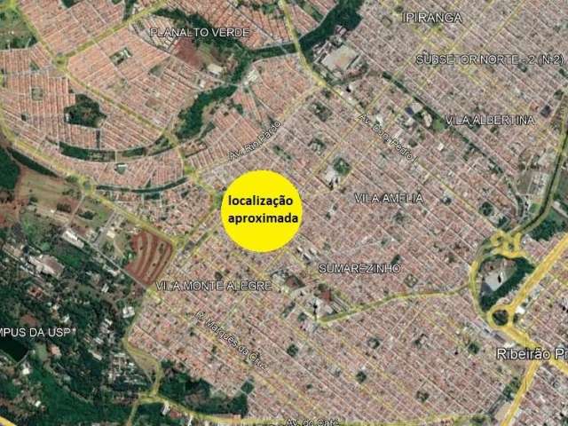 Excelente area para venda com 3.000 m2 em Ribeirão Preto-SP próxima a USP no Sumarezinho, ideal para incorporação, estuda parceria no empreendimento