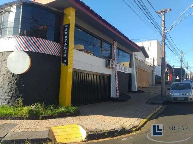 Sobrado comercial para venda na Plinio de Castro Prado, casa de esquina, excelente ponto comercial, 3 suites, varias salas em 343 m2 construidos