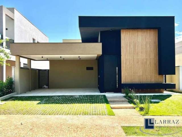 Linda casa nova para venda na  Vila do Golfe, Cond. Quinta dos Ventos, 3 suites 1 master, mais escritório, gourmet e piscina em 336 m2 de área total.