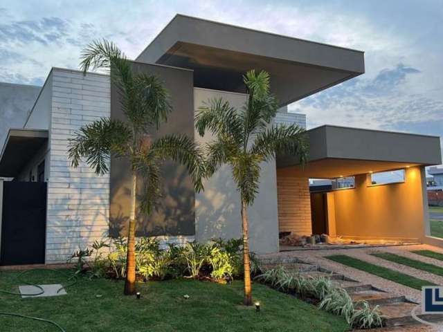 Linda casa nova para venda na Vila do Golfe, Cond. Quinta dos Ventos, 4 suites 1 master, gourmet e piscina em 376 m2 de área total. Lazer completo.