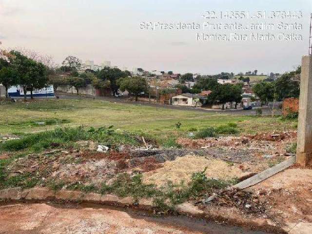 Oportunidade. Terreno para venda em Presidente Prudente-SP, no Jd Santa Monica, area do terreno 125 m2