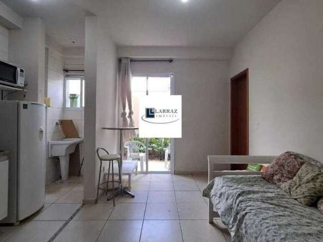 Apartamento para venda ou locação, terreo com quintal, tipo FLAT, mobiliado, no Residencial Maracas, Zona Sul  no Jardim California, próximo a Av. Ind