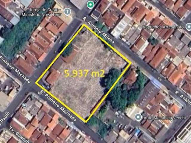 Area para venda nos Campos Eliseos, área do terreno 5.937 m2 com 81 m de fachada para a Rua São Paulo, ideal para incorporação