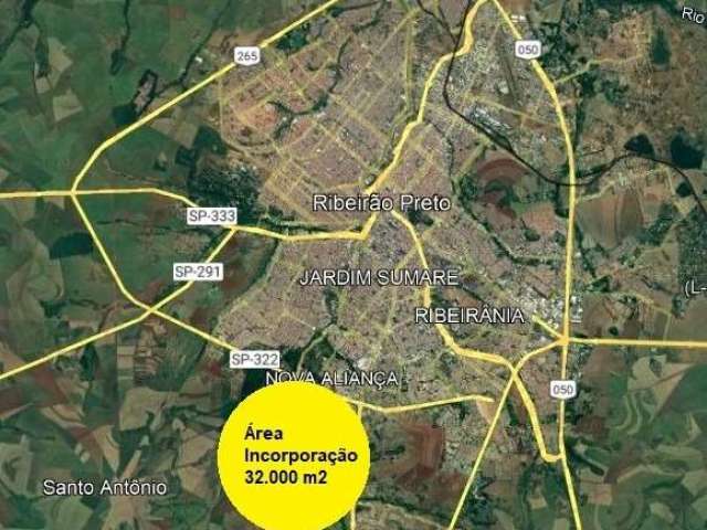 Excelente area para incorporação na Zona Sul de Ribeirão Preto, localização nobre, vizinha de condominios de alto padrão de casas, area com 32.000 m2