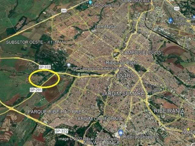 Excelente area para venda com 14.000 m2 em Ribeirão Preto-SP próxima a USP,  com 56 m de frente para pista