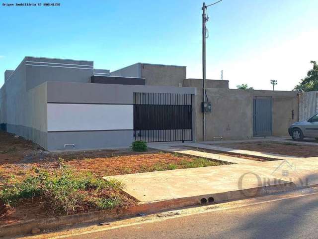 Casa para Venda em Várzea Grande, Vila Pirineu, 3 dormitórios, 1 suíte, 2 banheiros, 2 vagas