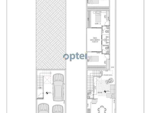 Casa nova com 3 suítes e 3 vagas no Bairro Santo Antônio em São Caetano do Sul