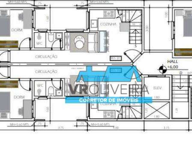 Cobertura com 2 dormitórios à venda, 50 m² por R$ 445.000,00 - Vila Camilópolis - Santo André/SP