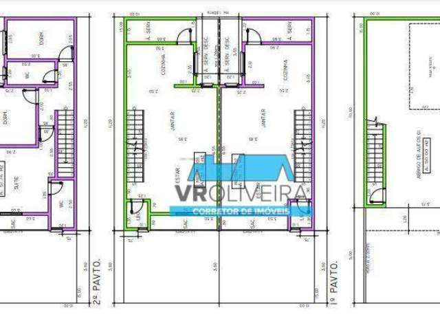 Sobrado com 3 dormitórios à venda, 150 m² por R$ 750.000,00 - Vila Camilópolis - Santo André/SP