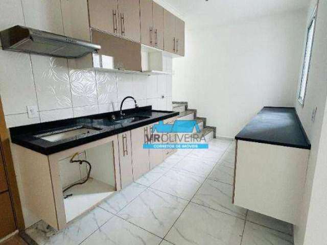 Cobertura com 2 dormitórios à venda, 58 m² por R$ 450.000,00 - Vila Scarpelli - Santo André/SP