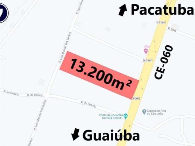 VERAS VENDE TERRENO 13.200m² entre a Pacatuba e Guaiúba no C