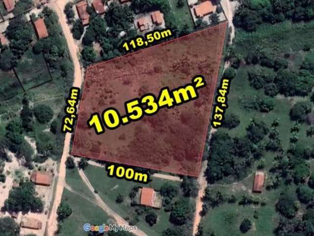 Veras vende terreno 10.534m² na caponga - cascavel-ce